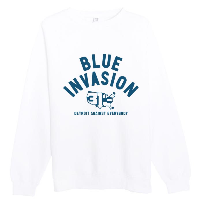 Blue Invasion Premium Crewneck Sweatshirt