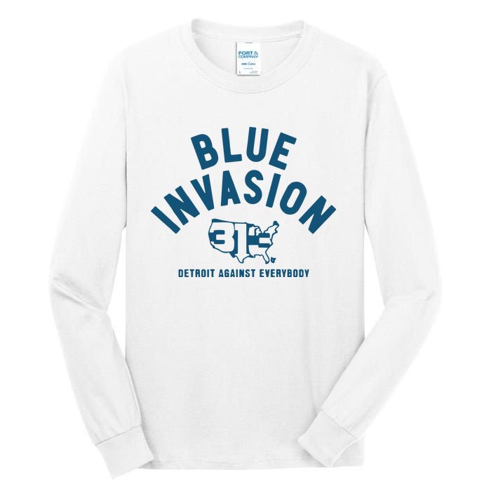 Blue Invasion Tall Long Sleeve T-Shirt