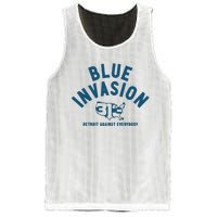 Blue Invasion Mesh Reversible Basketball Jersey Tank