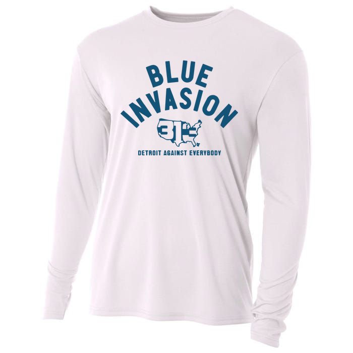 Blue Invasion Cooling Performance Long Sleeve Crew