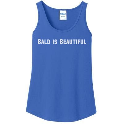 Bald Is Beautiful Black Gift Ladies Essential Tank