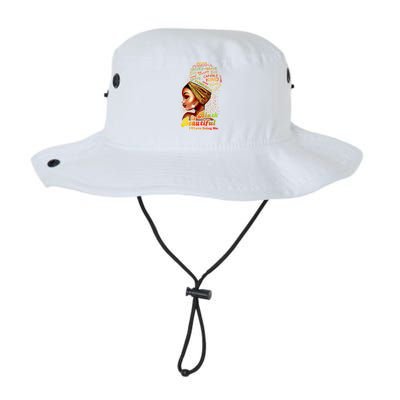 Black Is Beautiful I Love Being Me Black Gift Legacy Cool Fit Booney Bucket Hat