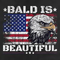 Bald Is Beautiful 4th Of July Independence Day America Eagle Adult Drive Performance Visor