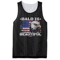 Bald Is Beautiful 4th Of July Independence Day America Eagle Mesh Reversible Basketball Jersey Tank