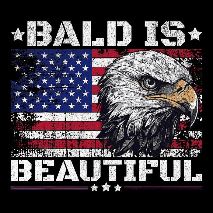 Bald Is Beautiful 4th Of July Independence Day America Eagle Visor