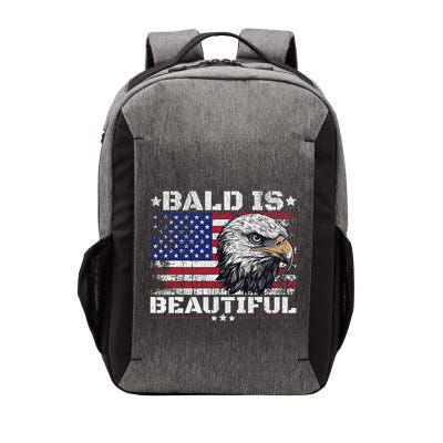 Bald Is Beautiful 4th Of July Independence Day America Eagle Vector Backpack