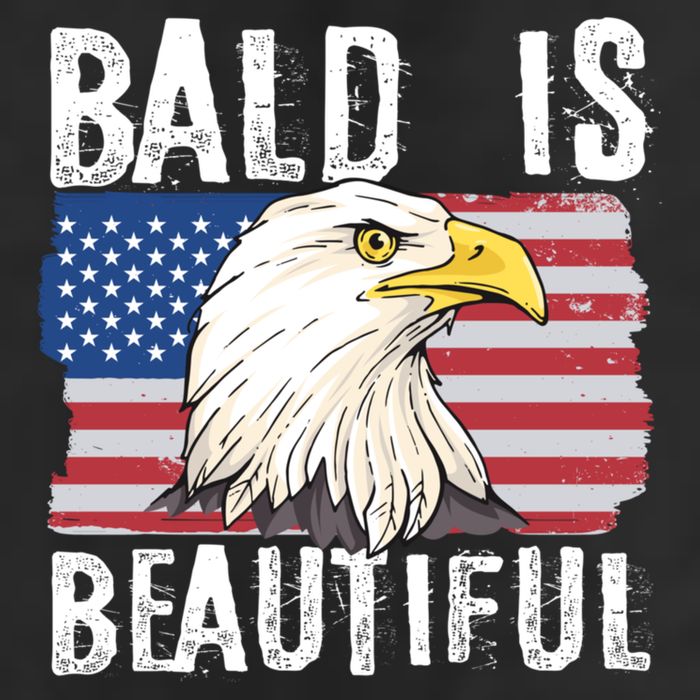 Bald Is Beautiful 4th Of July Independence Day Bald Eagle 15oz Campfire Ceramic Mug