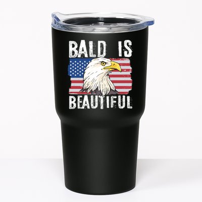 Bald Is Beautiful 4th Of July Independence Day Bald Eagle Tumbler