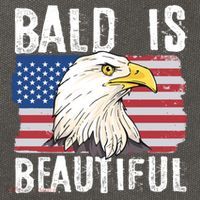 Bald Is Beautiful 4th Of July Independence Day Bald Eagle Cotton Canvas Backpack