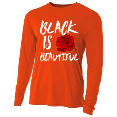 Black Is Beautiful Cool Gift Beauty Gift Cooling Performance Long Sleeve Crew