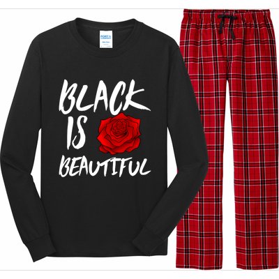 Black Is Beautiful Cool Gift Beauty Gift Long Sleeve Pajama Set