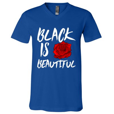 Black Is Beautiful Cool Gift Beauty Gift V-Neck T-Shirt