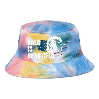 Bald Is Beautiful 4th Of July Independence Day Bald Eagle Tie Dye Newport Bucket Hat