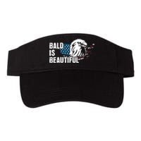 Bald Is Beautiful 4th Of July Independence Day Bald Eagle Valucap Bio-Washed Visor