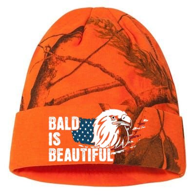 Bald Is Beautiful 4th Of July Independence Day Bald Eagle Kati Licensed 12" Camo Beanie