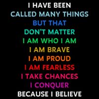 Because I Believe In Me Rainbow Mantra City Backpack