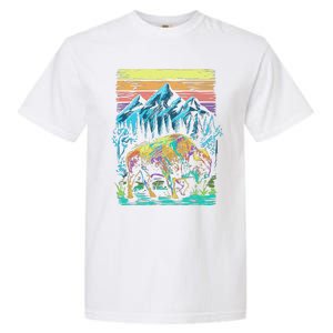 Bison Illustration Garment-Dyed Heavyweight T-Shirt