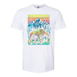 Bison Illustration Softstyle CVC T-Shirt