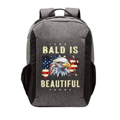 Bald Is Beautiful 4th Of July Independence Day America Eagle Vector Backpack