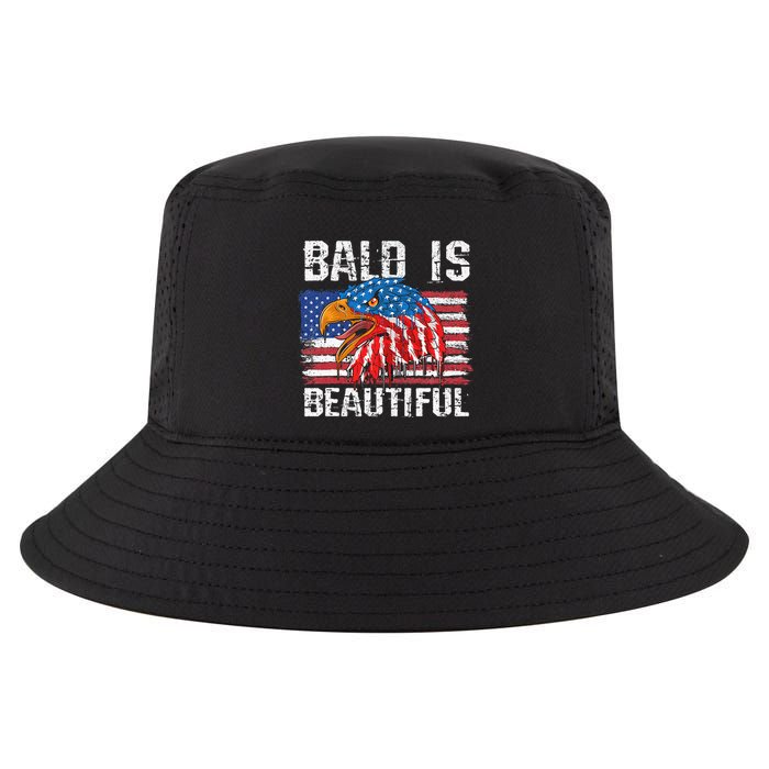 Bald Is Beautiful 4th Of July Independence Day Bald Eagle Cool Comfort Performance Bucket Hat