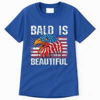 Bald Is Beautiful 4th Of July Independence Day Bald Eagle Tall T-Shirt