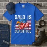 Bald Is Beautiful 4th Of July Independence Day Bald Eagle Tall T-Shirt