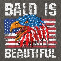 Bald Is Beautiful 4th Of July Independence Day Bald Eagle Cotton Canvas Backpack