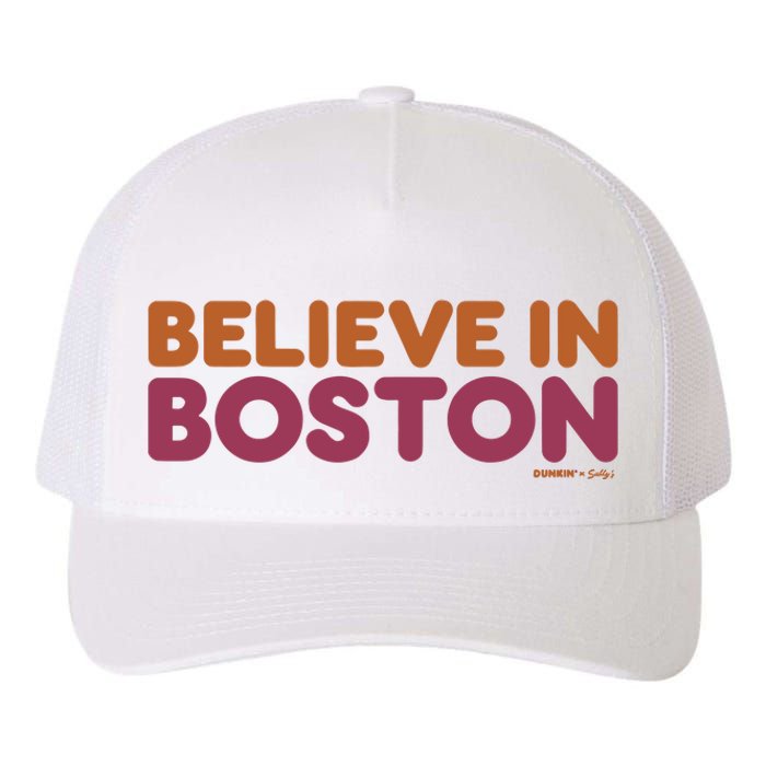 Believe In Boston X Dunkin Yupoong Adult 5-Panel Trucker Hat