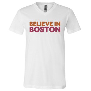 Believe In Boston X Dunkin V-Neck T-Shirt