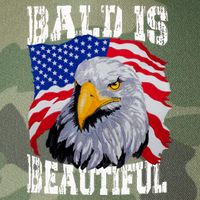 Bald Is Beautiful 4th Of July Independence Day Bald Eagle Legacy Tie Dye Trucker Hat