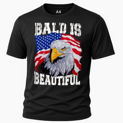 Bald Is Beautiful 4th Of July Independence Day Bald Eagle Performance Shirt