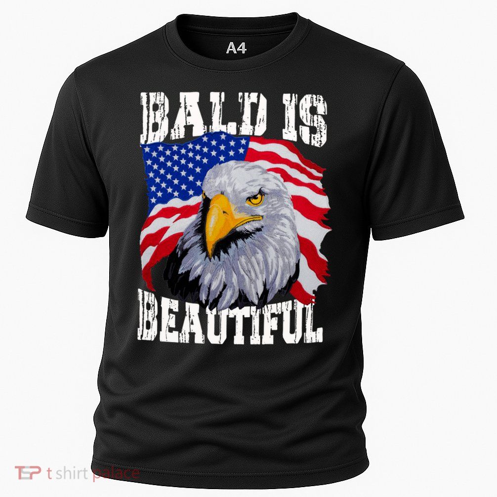 Bald Is Beautiful 4th Of July Independence Day Bald Eagle Performance Shirt