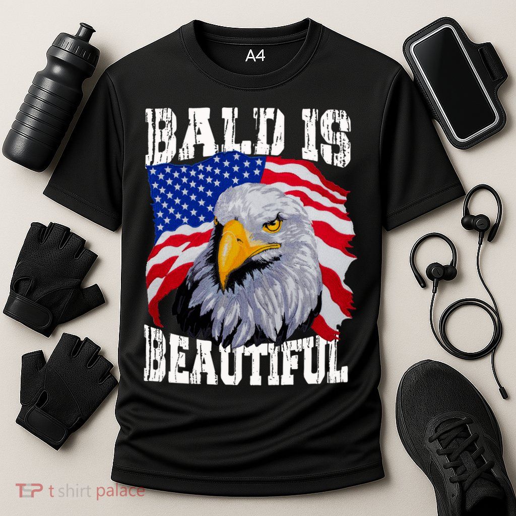 Bald Is Beautiful 4th Of July Independence Day Bald Eagle Performance Shirt