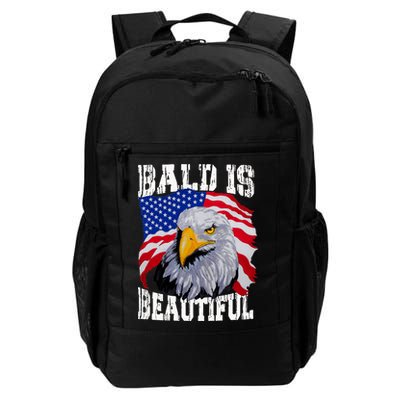 Bald Is Beautiful 4th Of July Independence Day Bald Eagle Backpack