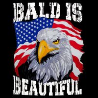 Bald Is Beautiful 4th Of July Independence Day Bald Eagle 7-Panel Snapback Hat