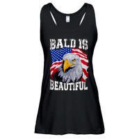 Bald Is Beautiful 4th Of July Independence Day Bald Eagle Ladies Essential Flowy Tank