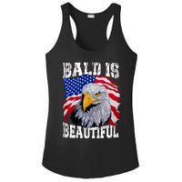 Bald Is Beautiful 4th Of July Independence Day Bald Eagle Ladies PosiCharge Competitor Racerback Tank