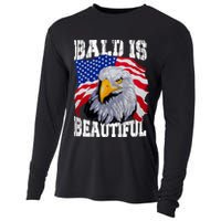 Bald Is Beautiful 4th Of July Independence Day Bald Eagle Cooling Performance Long Sleeve Crew