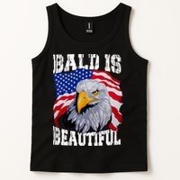 Bald Is Beautiful 4th Of July Independence Day Bald Eagle Tank Top