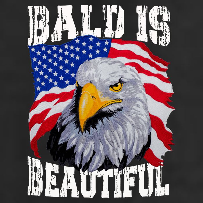 Bald Is Beautiful 4th Of July Independence Day Bald Eagle Golf Towel