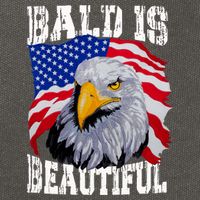Bald Is Beautiful 4th Of July Independence Day Bald Eagle Cotton Canvas Backpack
