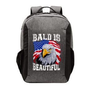 Bald Is Beautiful 4th Of July Independence Day Bald Eagle Vector Backpack