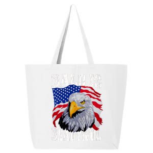 Bald Is Beautiful 4th Of July Independence Day Bald Eagle 25L Jumbo Tote