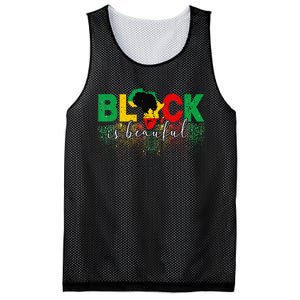 Black Is Beautiful Funny Africa Map Black History Month Mesh Reversible Basketball Jersey Tank