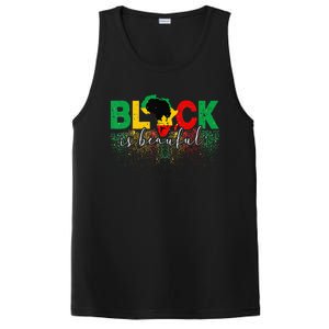 Black Is Beautiful Funny Africa Map Black History Month PosiCharge Competitor Tank