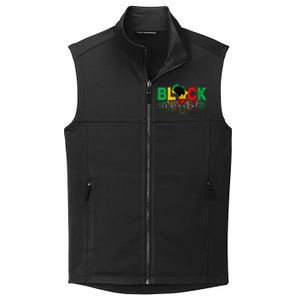 Black Is Beautiful Funny Africa Map Black History Month Collective Smooth Fleece Vest