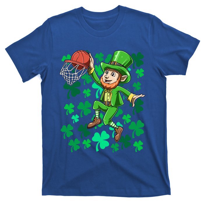 Basketball Irish Basketball Dunk Leprechaun St Patrick's Day Gift T-Shirt