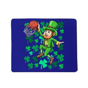 Basketball Irish Basketball Dunk Leprechaun St Patrick's Day Gift Mousepad