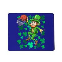 Basketball Irish Basketball Dunk Leprechaun St Patrick's Day Gift Mousepad