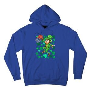 Basketball Irish Basketball Dunk Leprechaun St Patrick's Day Gift Tall Hoodie